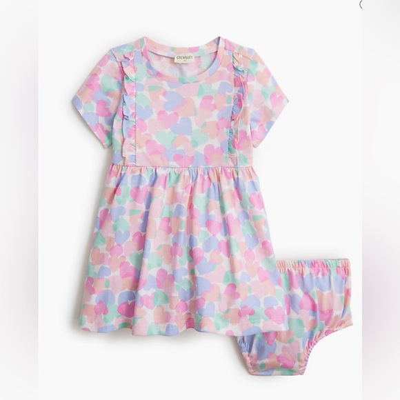 J. Crew Other - Brand New J.Crew Toddler Girl’s Hearts Pattern Dress, Size 3T, NWT